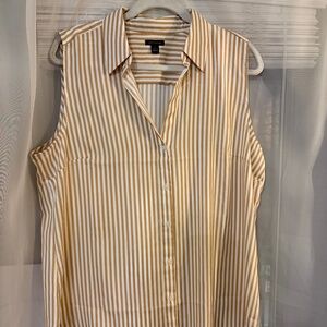 Ann Taylor striped tank blouse